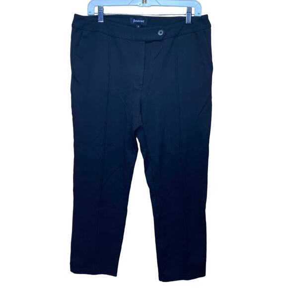 Betabrand Black Straight Leg Classic Ponte Pant Size 14 - Picture 1 of 8